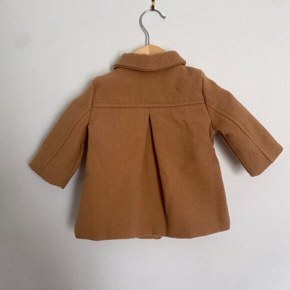 OshKosh B'gosh Baby Girl Tan Peacoat Size 3 Months - Picture 2 of 4